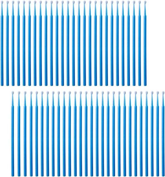 100 Pack Phone Charge Port Cleaning Tool Kit,Bendable Mini Soft round Brushes Cleaner Compatible with Iphone 11 Pro Speaker Tablet Camera Laptop Computer Smartphone, Blue  ACKLLR   