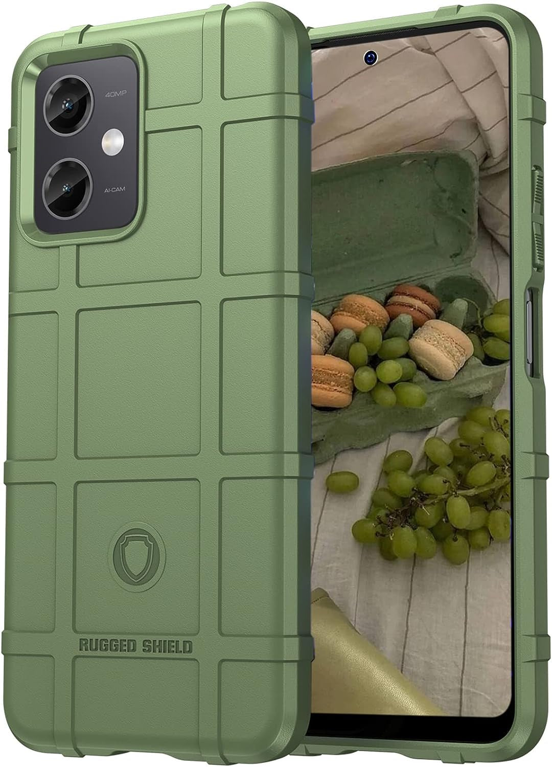 Ephoou Slim Phone Case for Xiaomi Redmi Note 12 5G,Rugged Shield Protective Cover with Military Grade Shockproof Protection Case Compatible with Xiaomi Redmi Note 12 5G/Xiaomi Poco X5 6.67" Hd-Green  Ephoou   