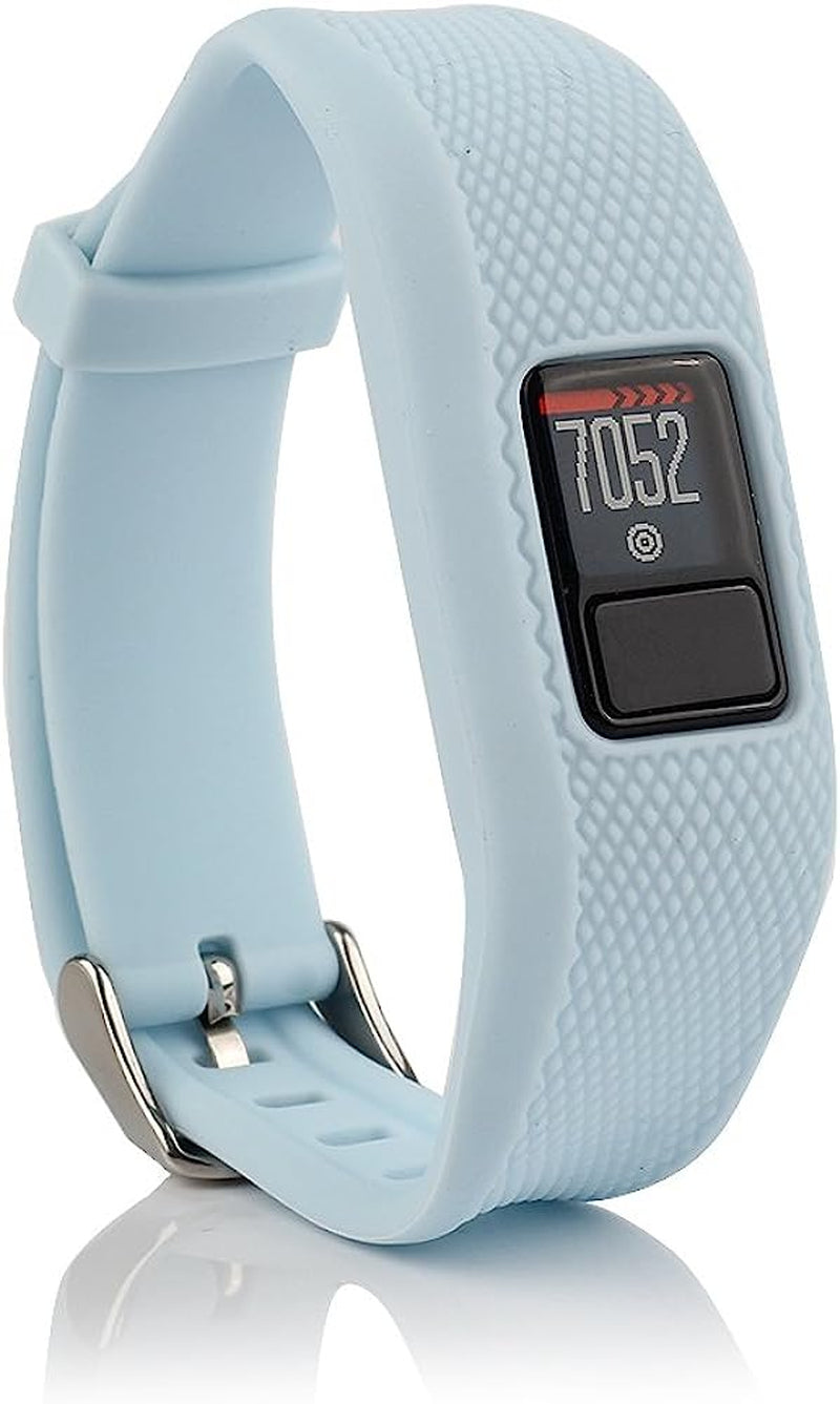 Honecumi Vivofit Jr Bands Compatible with Garmin Vivofit Jr 2 Band/Vivofit 3 Replacement Band for Kids Boys Girls Men Women Vivofit Jr 2 Watchband Wristband Strap Accessories Bands with Secure Clasp  honecumi Solid-Light Blue  