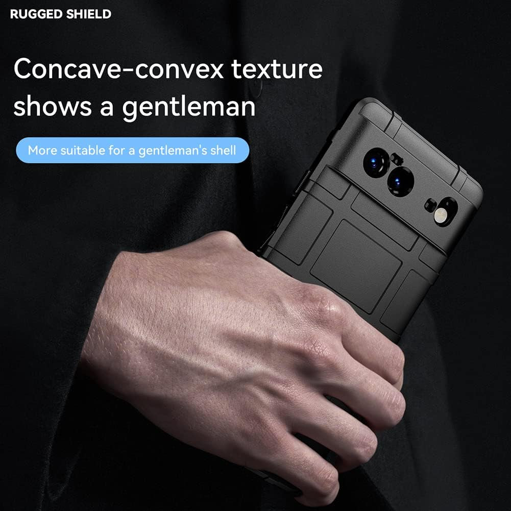 Monwutong Case for Google Pixel 6,Rugged Shield Slim Phone Case with Military Grade Shockproof Protection,Drop-Tested and Camera Lens Protection Cover for Google Pixel 6 HD Black  Monwutong   