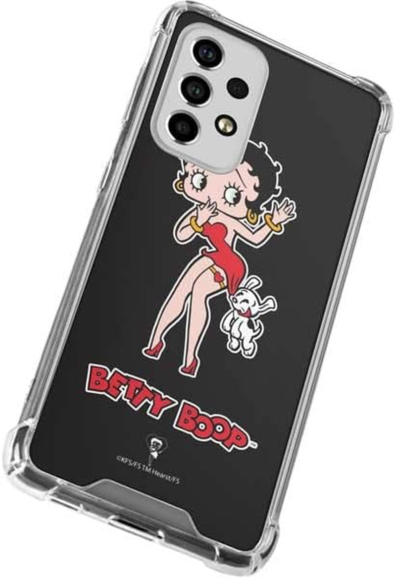 Skinit Clear Phone Case Compatible with Samsung Galaxy A53 5G - Officially Licensed Betty Boop Betty Boop & Puppy Design  Skinit   