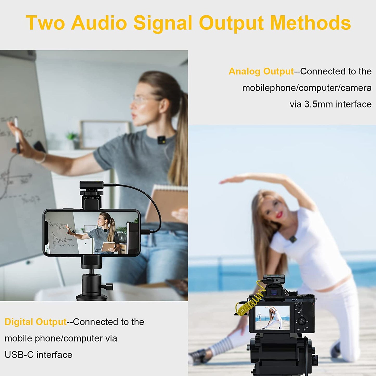 7RYMS 8G Onboard Recording Wireless-Lavalier-Microphone System Iray DW30 2.4G Dual-Channel Wireless Lapel Mic with Charging Case for Camera, Phone, Iphone, Computer, for Vlogging, Filming, Streaming  7RYMS   