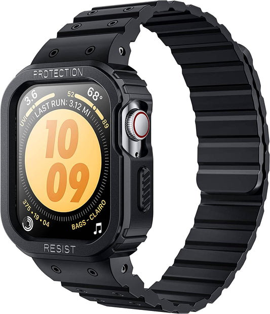 SUPCASE Unicorn Beetle Seal Case with Band for Apple Watch Series 8/7/6/5/4/SE [45/44Mm], Rugged Protective Case with Magnetic Soft Silicone Strap Bands  SUPCASE   