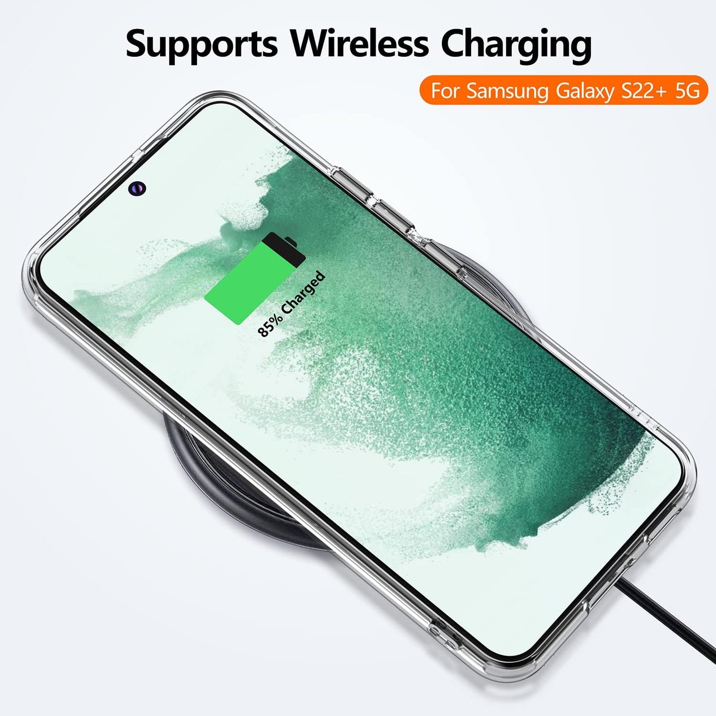 Rayboen for Samsung Galaxy S22 plus Case/Galaxy S22+ Case, Diamond Clear Designed,[Military Drop Protection] Hybird Shockproof Bumper Transparent Phone Case for S22 plus 5G 6.6 Inch  Rayboen   