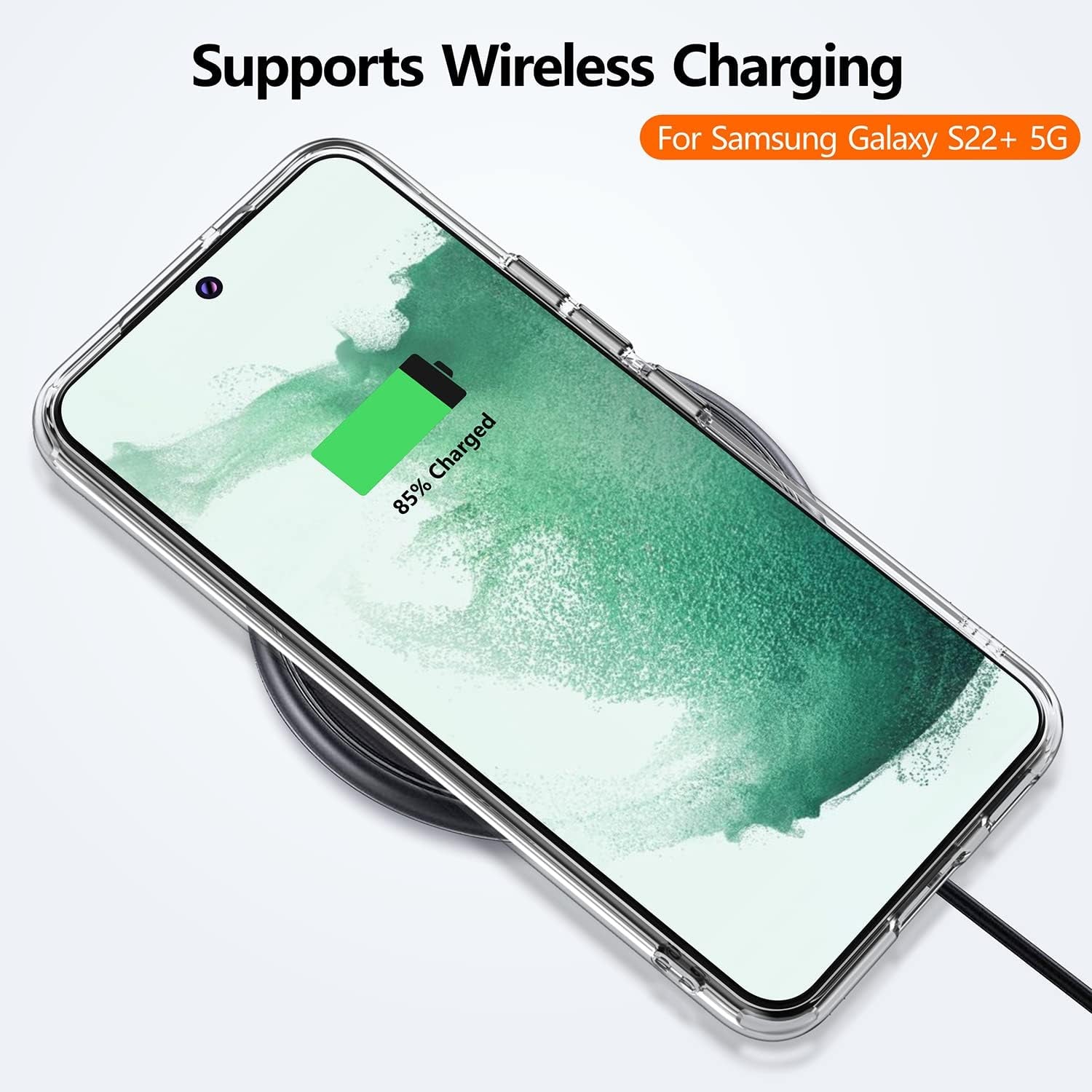 Rayboen for Samsung Galaxy S22 plus Case/Galaxy S22+ Case, Diamond Clear Designed,[Military Drop Protection] Hybird Shockproof Bumper Transparent Phone Case for S22 plus 5G 6.6 Inch  Rayboen   