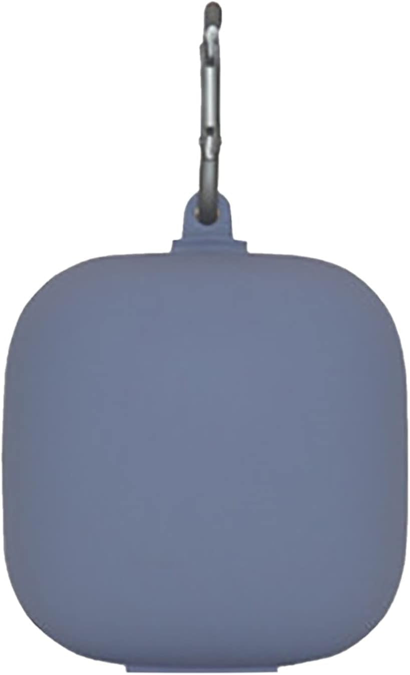 Suitable for Beats Powerbeat S Pro Case Cover Carry/Shockproof/Waterproof Silicone Case Cover Wireless Earbuds Accessories with Keychain Mic and Headphone Splitter (Yellow, One Size)  Generic Navy One Size 