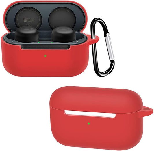 Gesuche Compatible for Echo Buds 2 Wireless Earbuds Case with Keychain,Silicone Protective Cover Accessories Compatible with Echo Buds 2 Generation (Red)  Gesuche   