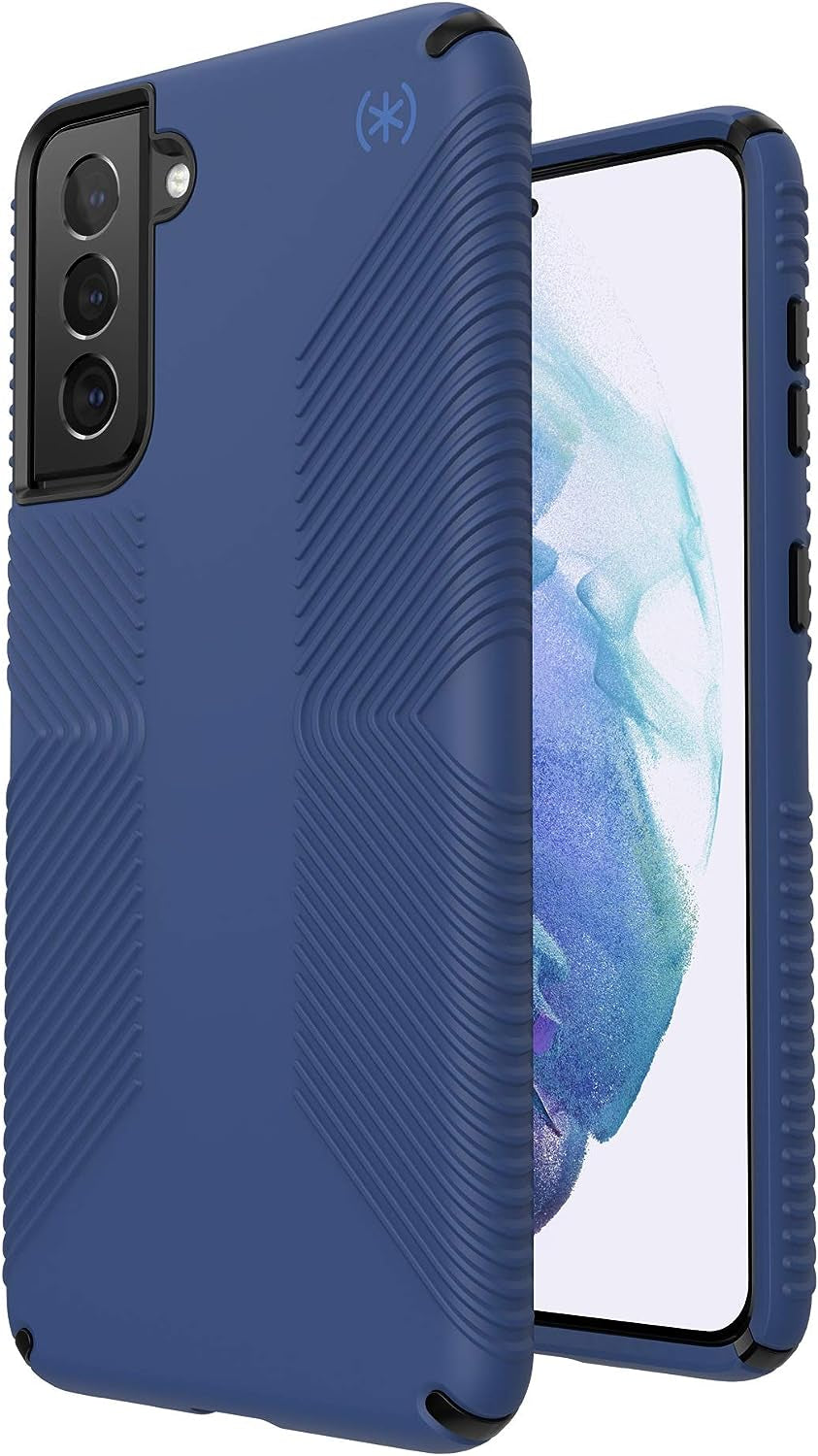 Speck Products Presidio2 Grip Samsung Galaxy S21+ 5G Case, Coastal Blue/Black/Storm Blue  Speck Products   