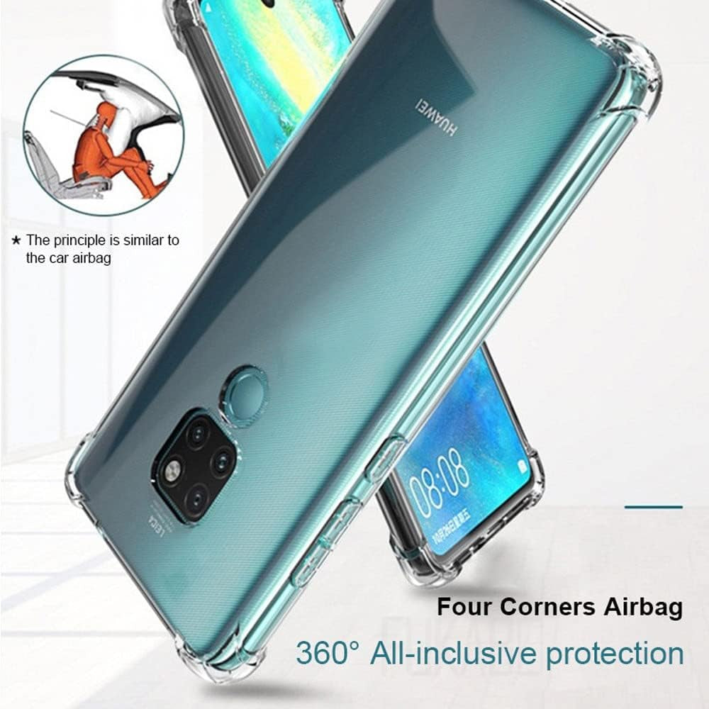 YOGISU for Huawei P40 Pro P30 P20 Lite Covers Bumper Mobile Phone Accessories Fitted Silicone Shockproof Cases,Clear,For Huawei P20 Pro  YOGISU   