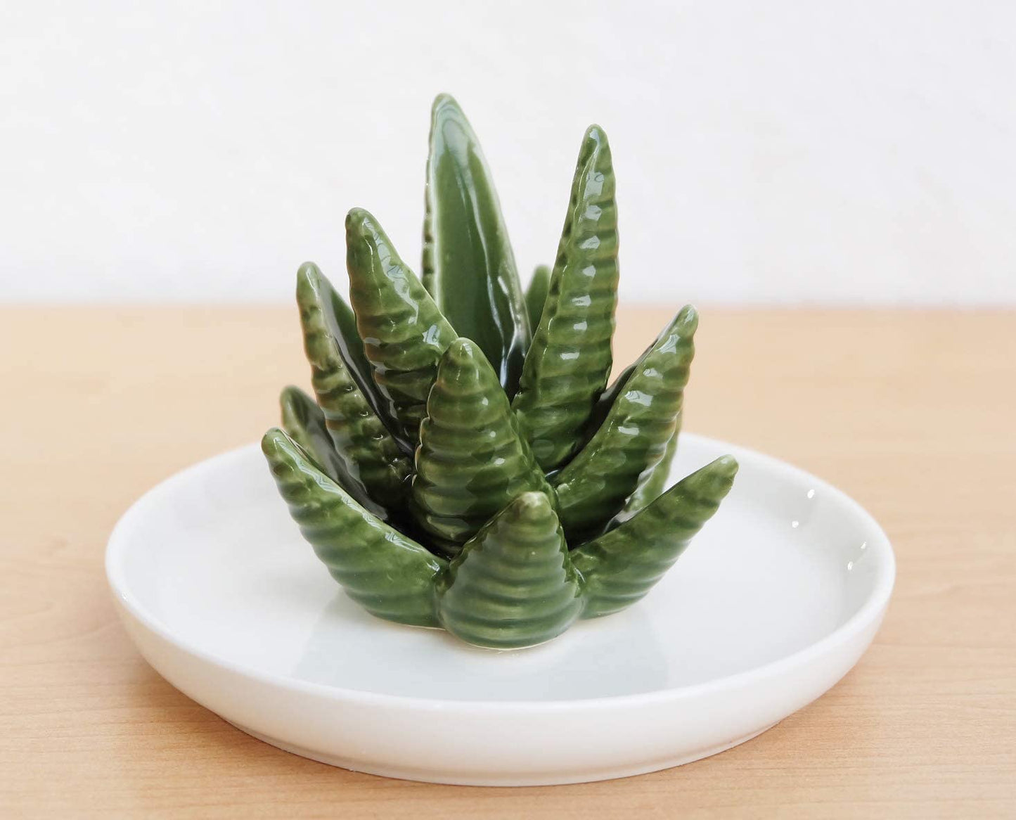 PUDDING CABIN Aloe Ring Holder,Cactus Ring Dish,Jewelry Holder Trinket Tray for Rings Earrings Necklace Organizer,Christmas Gift for Women Girls, Birthday Gift for Women Her  Eastyle   