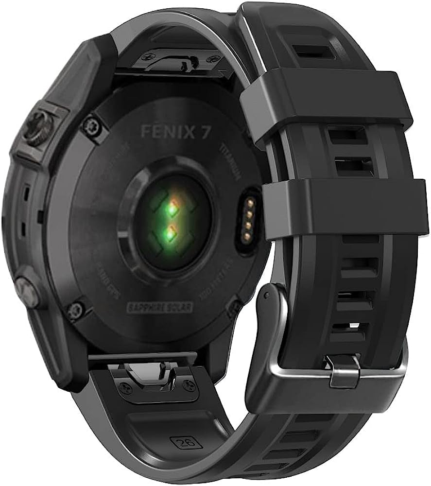 EGSDSE Band for Garmin Fenix 7X 7 6 6X Pro 5 5X Plus/Coros VERTIX Smart Watch 26 22Mm Silicone Straps Breathable Watchband for VERTIX2  EGSDSE E 26mm 