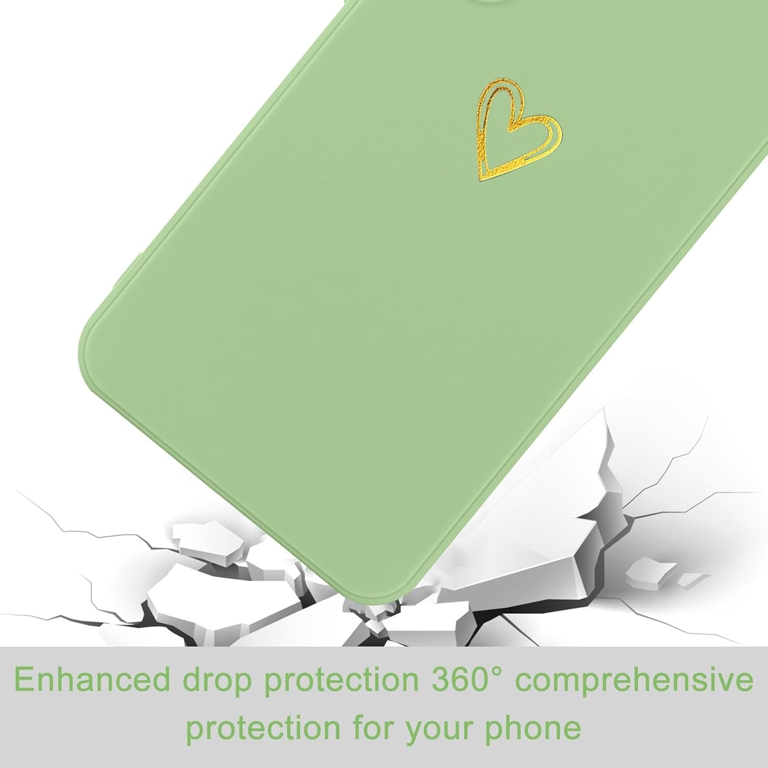 Wirvyuer for Samsung Galaxy S22 Case Cute Slim Shockproof Phone Case with Wireless Charging Support and Protection, Lime Green  Wirvyuer   