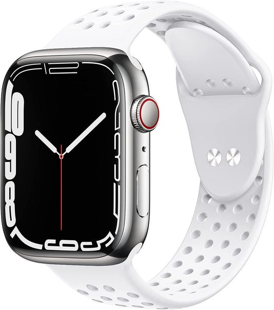 Toutouzhang Sport Bands Compatible with Apple Watch Band 38Mm 40Mm 41Mm 42Mm 44Mm 45Mm 49Mm S/M M/L for Women/Men Waterproof Soft Silicone Replacement Strap Accessories for Iwatch Ultra SE Series 8/7/6/5/4/3/2/1  Toutouzhang   