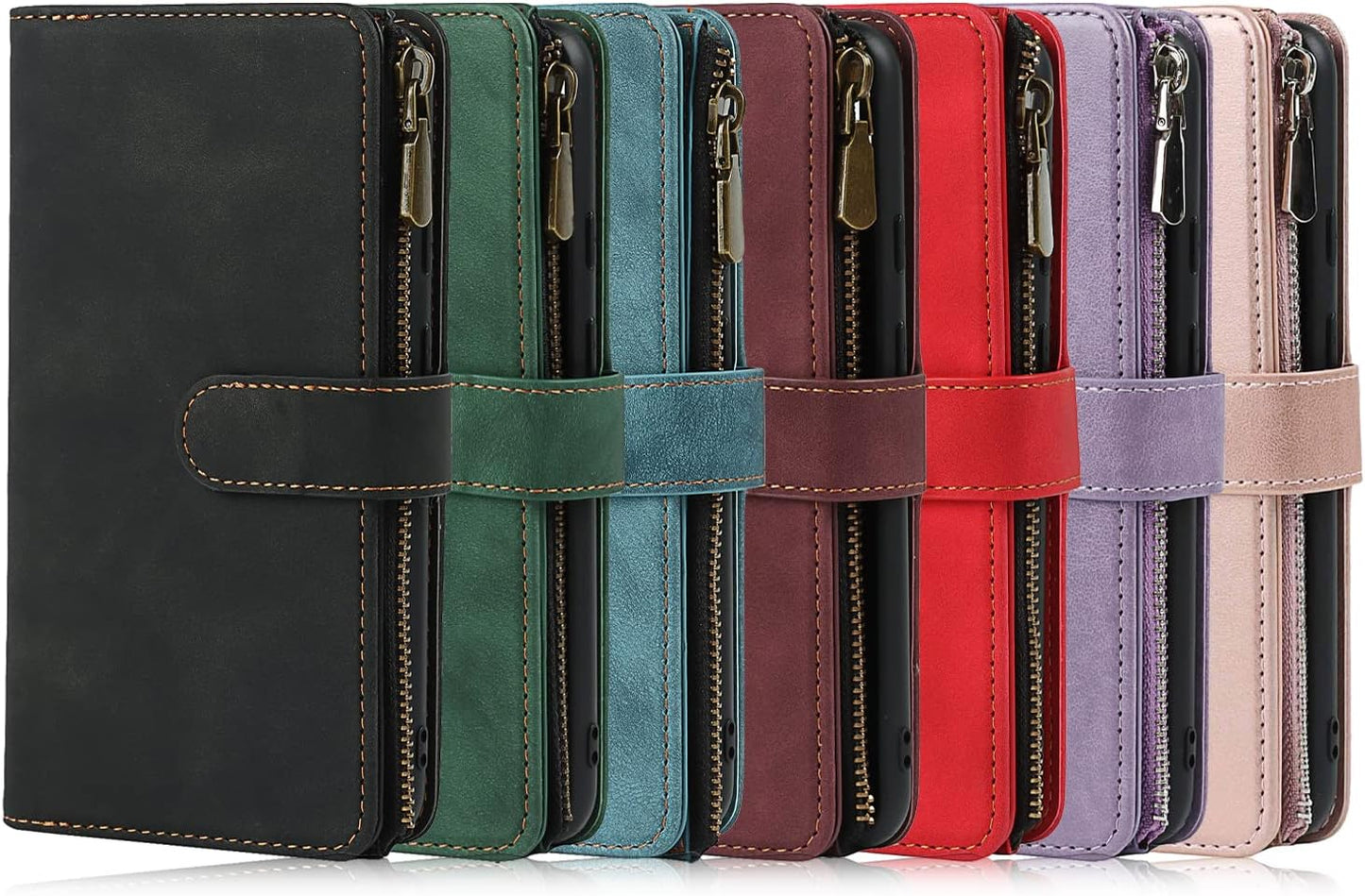 Sailortech Magnetic Detachable 2 in 1 Wallet Phone Case Design for Google Pixel 4A 5G with 6 Card Holder 1 Zipper Coin Wallet 1 Cash Slot Wrist Strap Kickstand for Women Men Wine Red  SAILOR   