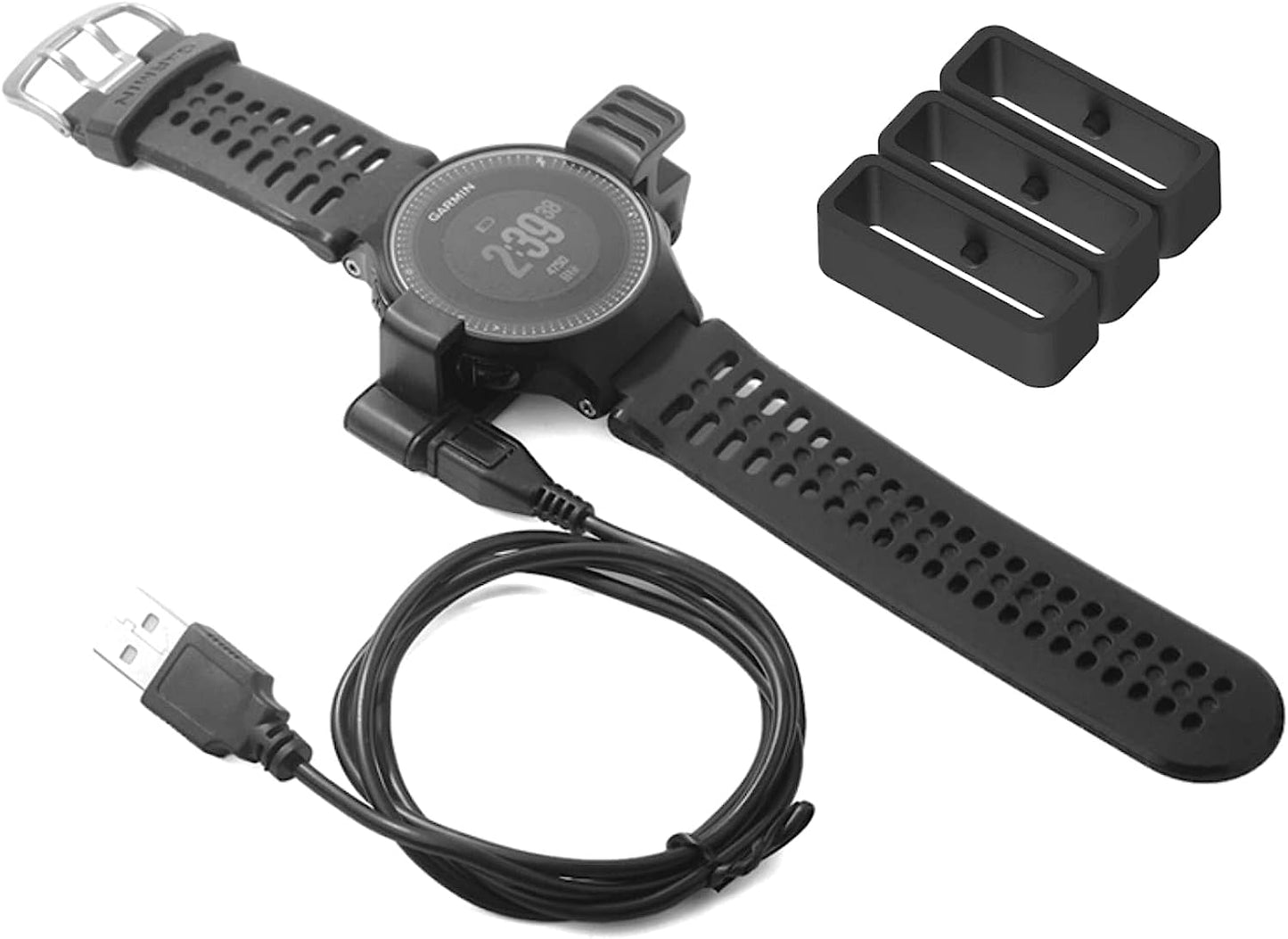 Band Keeper Compatible with Amazfit GTR 4/GTR 3/GTR 3 Pro/Gtr 2E,Ticwatch Pro 3,Huawei Watch GT 2 Loop Holder Fastener Rings Watch Bands Replacement Silicone Connector Strap Security Keeper Rings  NineHorse   