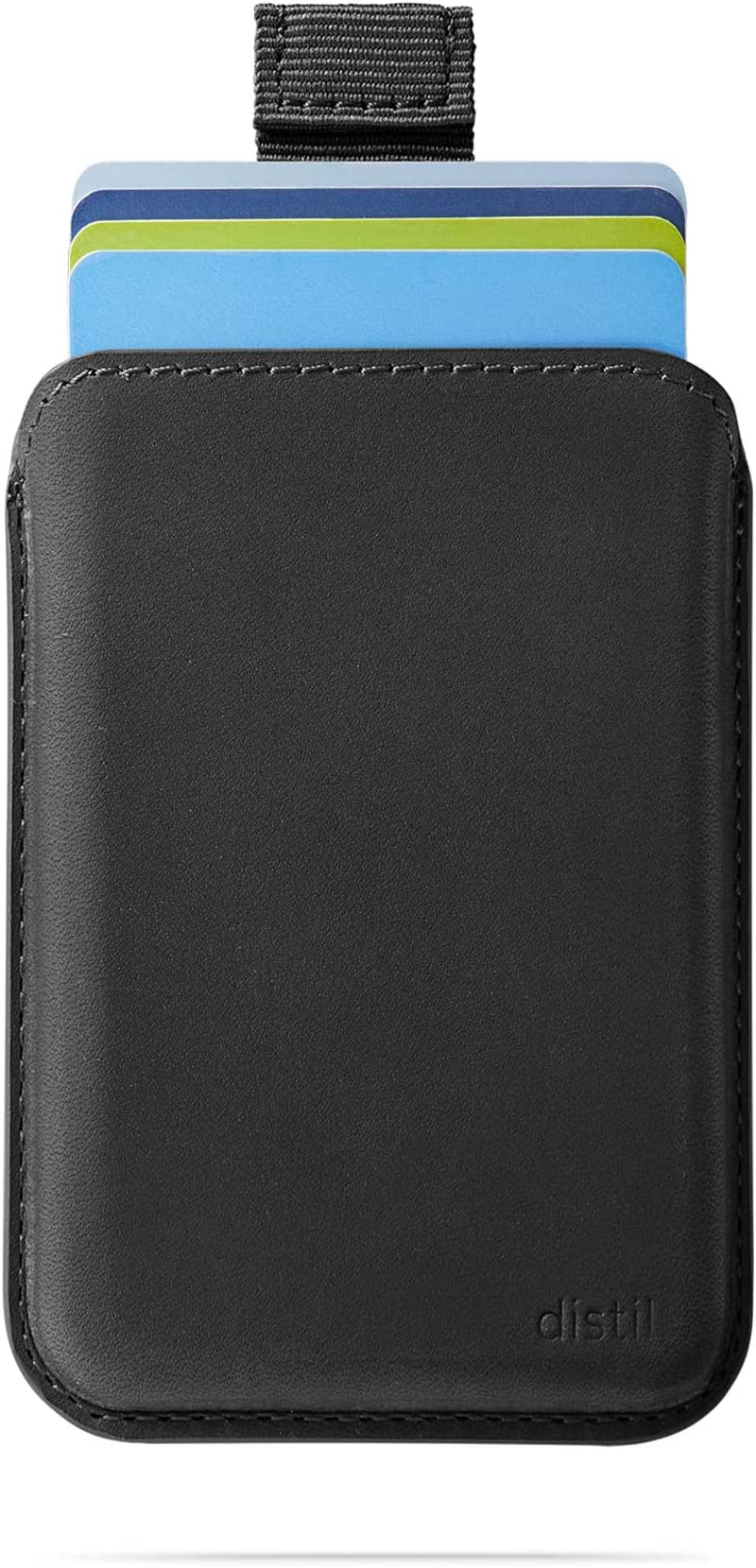 Distil Union Wally Junior | Apple Magsafe-Compatible Wallet, Leather Card Holder for Iphone, with Quick Access Pull-Tab  Distil Union   