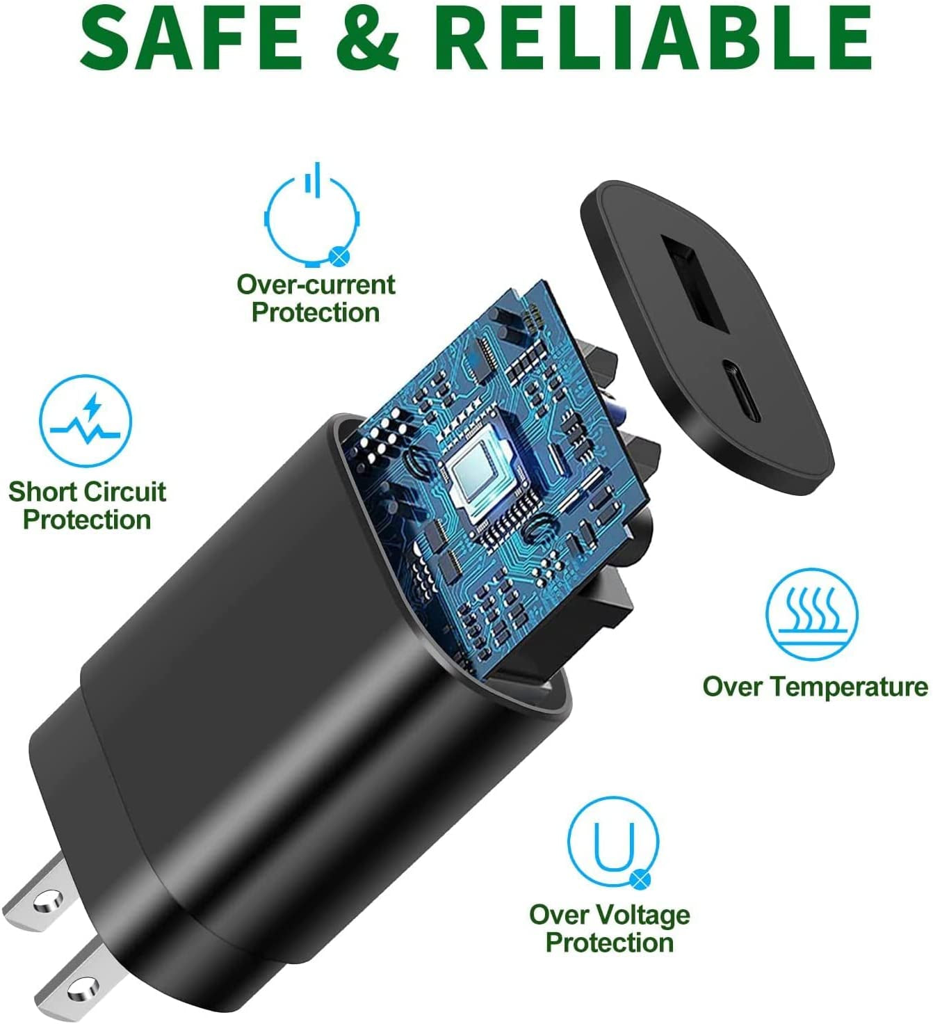 Type C Charger,25W Super Fast Charger Dual Port USB C Wall Charger, Quick Charging Block Compatible with Samsung Galaxy S22/S22 Plus/S20/S21 Ultra Plus,Note 20/Note 10 Plus, Pixel 6 Pro/S8/S9  Shenzhen Hua Nantong Electronic Technology Co., Ltd   