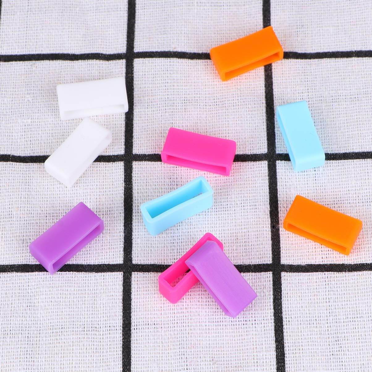 UKCOCO Band Secure Rings 20PCS Anti-Slip Watch Band Watchband Movable Rings Silicone Quick Release Watch Band for Women and Men (Random Color)  UKCOCO   