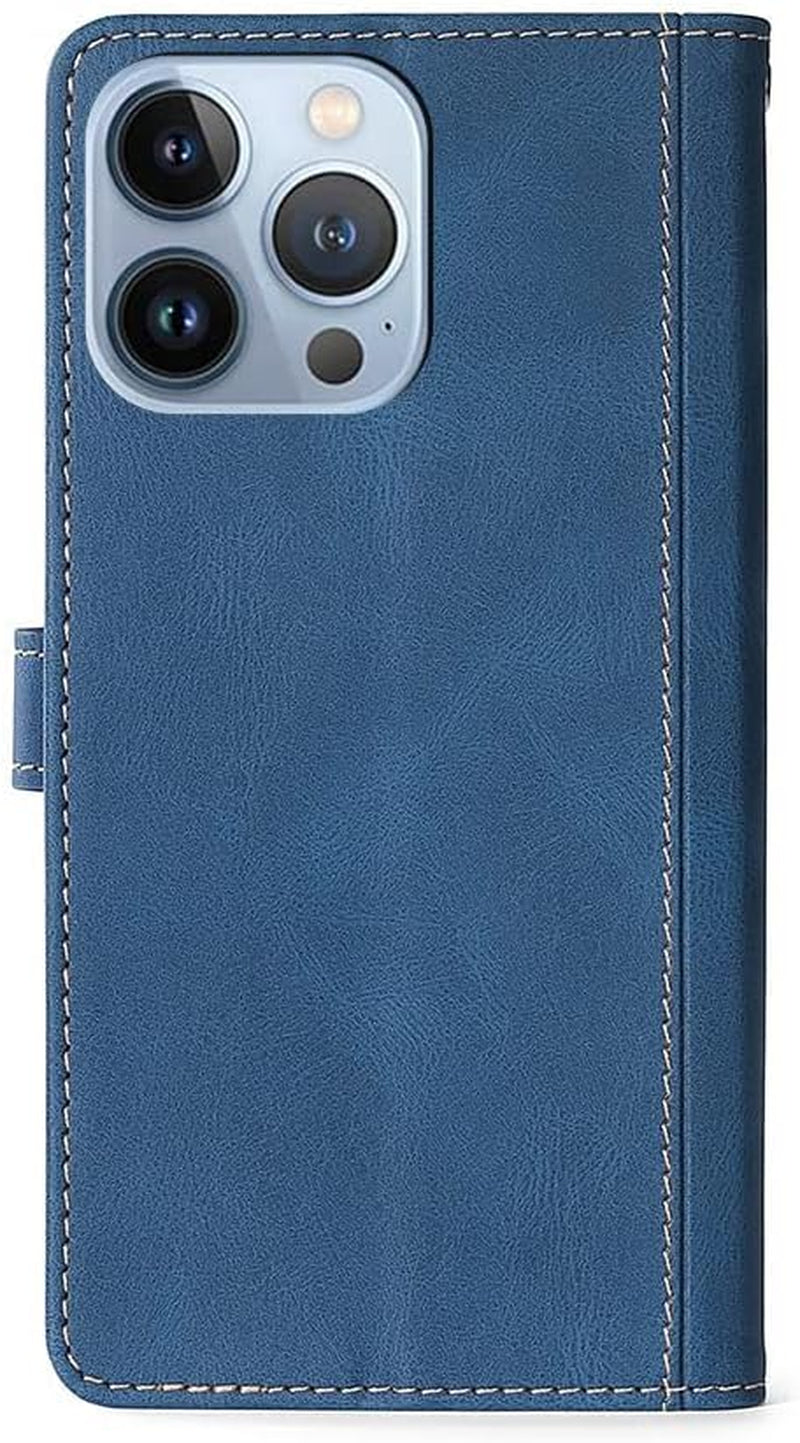 Fansipro Phone Cover Wallet Folio Case for LG G7 THINQ, Premium PU Leather Slim Fit Cover for G7 THINQ, 2 Card Slots, Easy Carry, Blue  Fansipro   