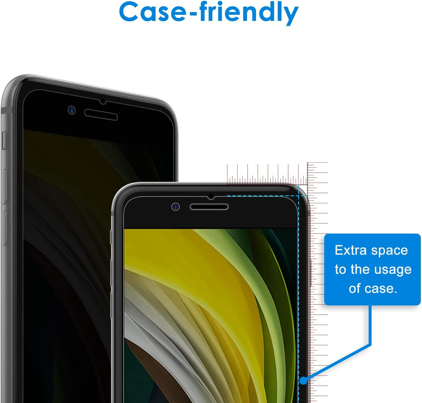 Jetech Privacy Screen Protector for Iphone SE 3/2 (2022/2020 Edition), Iphone 8 and Iphone 7, Anti-Spy Tempered Glass Film, 2-Pack  JETech   