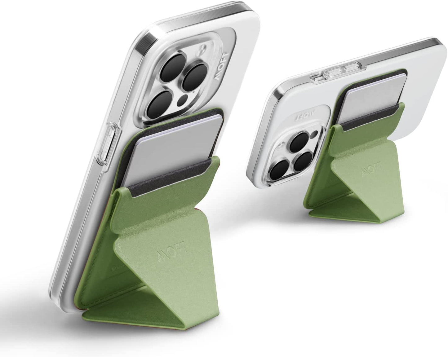 MOFT Magsafe Wallet Stand for Iphone 14/13/12 Series Magsafe Compatible Phone Stand with 3 Viewing Angles (Night Black)  MOFT Bamboo  