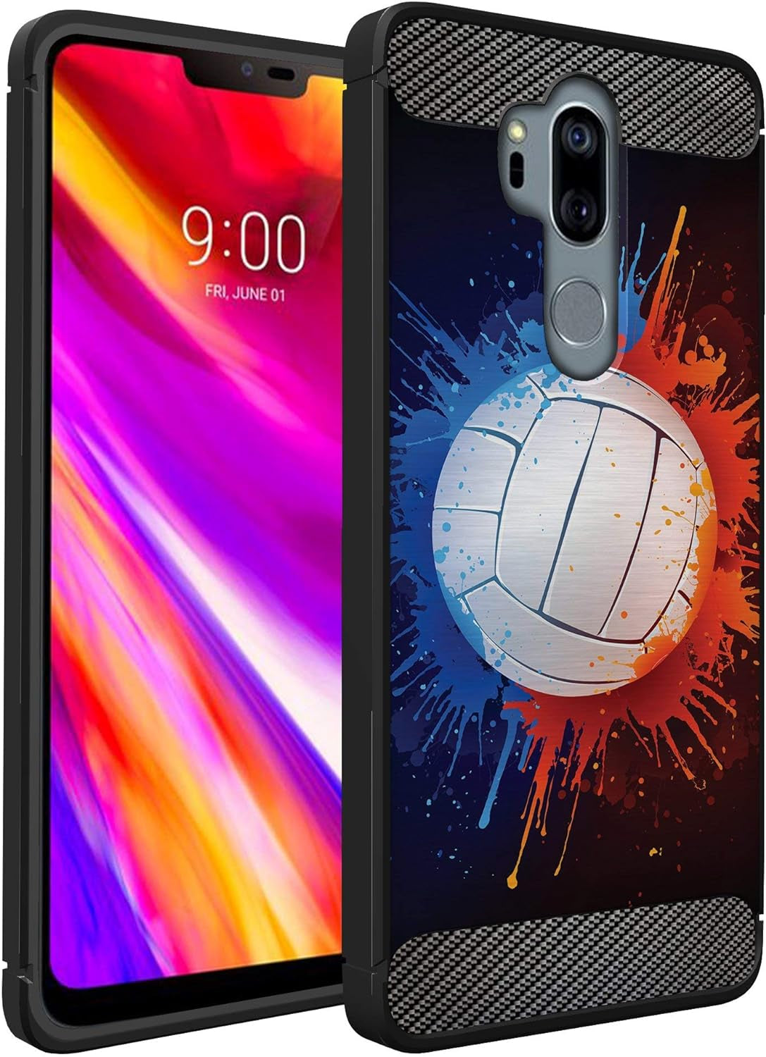 Casesondeck Sports Case Compatible with LG G7 / LG G7 Thinq- Flex Max Matte TPU Perfect Fitted Case Slim and Elegant (Golf)  CasesonDeck Volleyball  