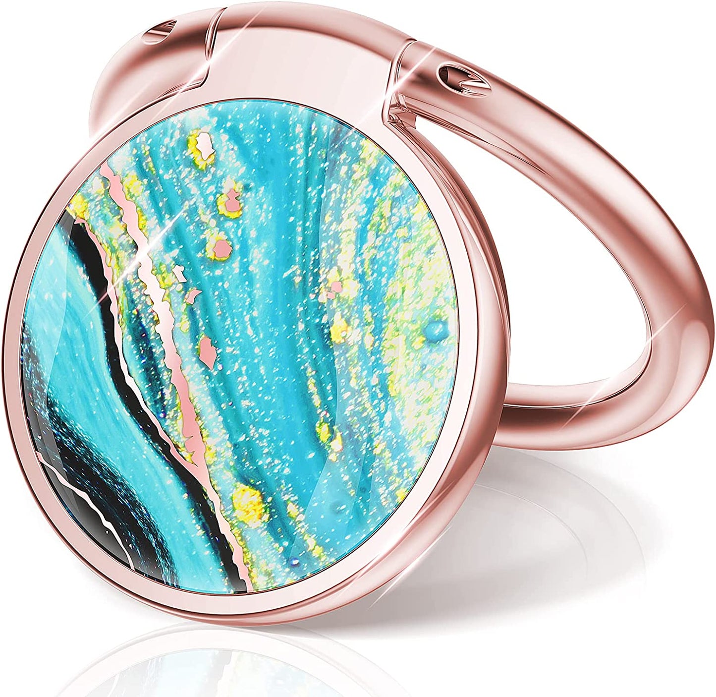 Chvelop Cell Phone Ring Holder, Finger Ring Stand, 360 Degree Rotation Finger Ring Kickstand, Metal Grip for Magnetic Car Mount Compatible with Iphone, Samsung, LG, Sony,Smartphone Accessories (Blue)  Chvelop   