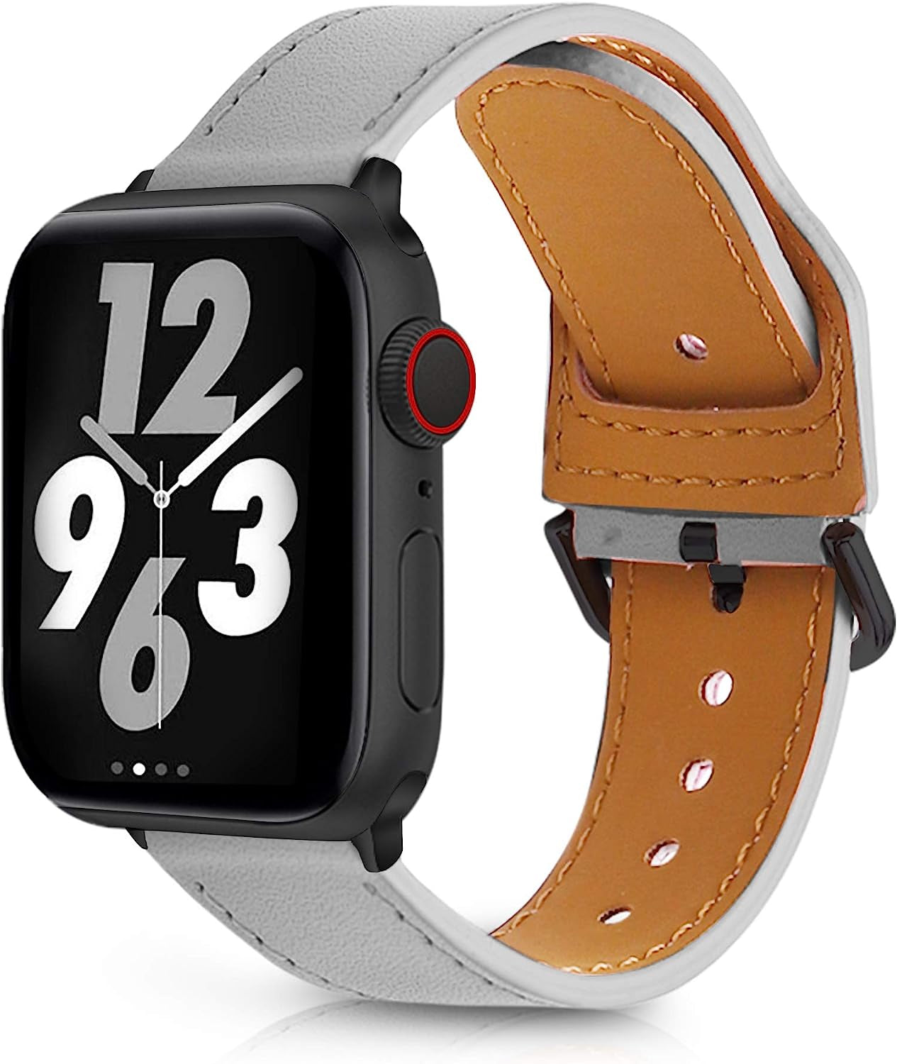 ONMROAD Leather Bands Compatible with Apple Watch 38Mm 40Mm 41Mm 42Mm 44Mm 45Mm, Genuine Leather Replacement Band for Iwatch Series7 6 5 4 3 2 1 SE, Leather Apple Watch Strap for Women & Men  ONMROAD   