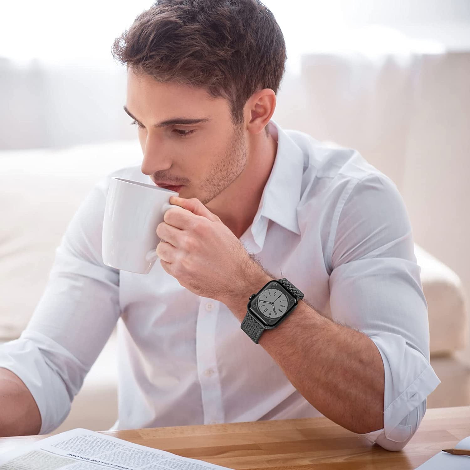 Braided Solo Loop Bands 5-Pack Compatible with Apple Watch Band 38Mm 40Mm 41Mm 42Mm 44Mm 45Mm 49Mm Women Men, Adjustable Stretchy Elastic Strap for Iwatch Series Ultra SE 8 7 6 5 4 3 2 1  Viccoky   