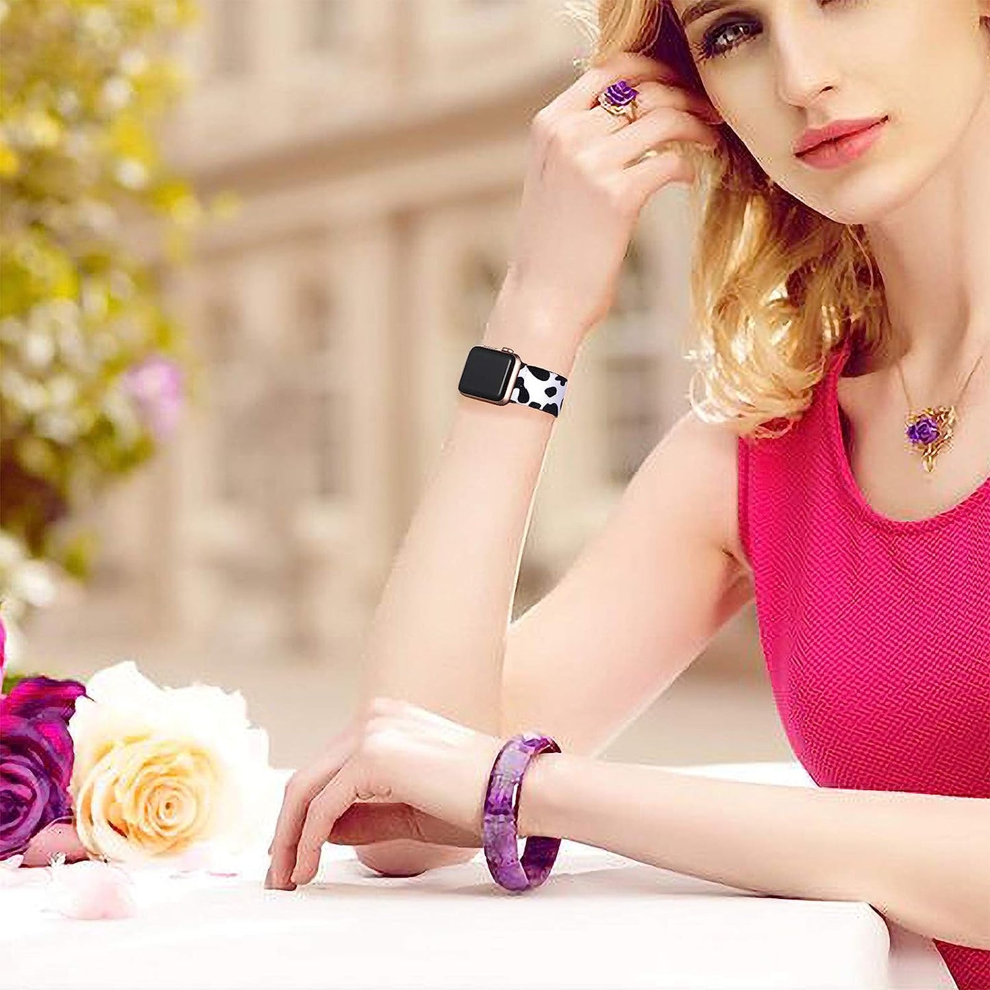 Vcegari Compatible with Apple Watch 38Mm 40Mm 42Mm 44Mm, Adjust Sport Elastic Band Nylon Replacement Wristband for Iwatch Series SE/6/5/4/3/2/1 Women Men Girls  Vcegari   