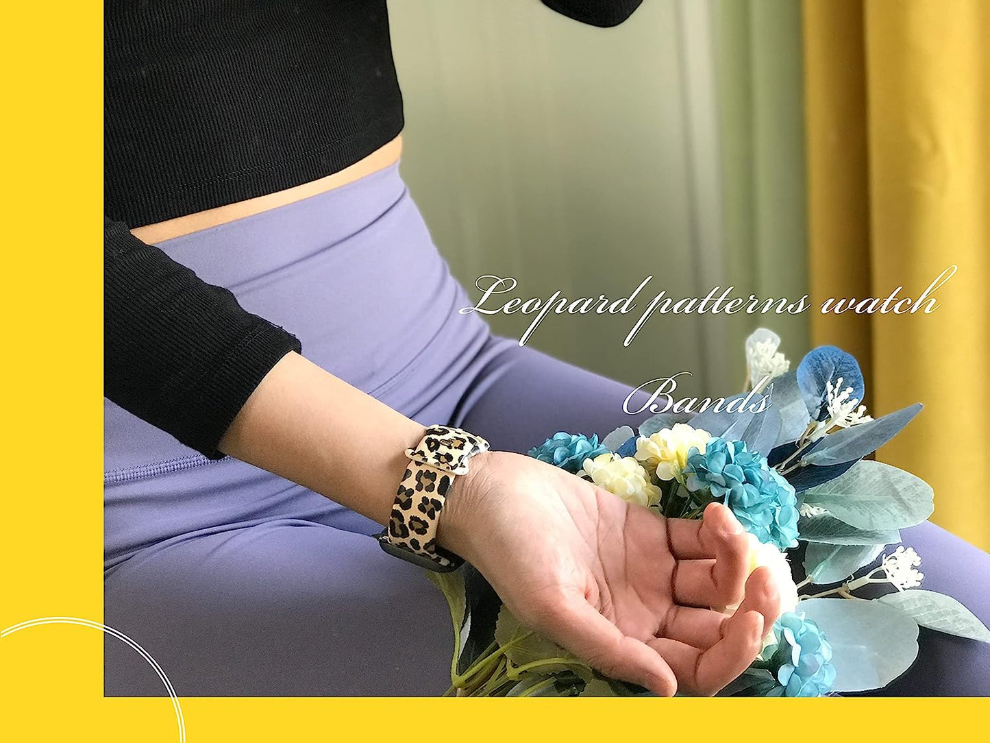 Butterfly Wristband Straps Watch Band Compatible with Apple Watch 38Mm 40Mm 41Mm, Cute Butterfly Silicone Fadeless Pattern Printed Replacement Wrist Compatible with All Iwatch Series  WANSENCE   