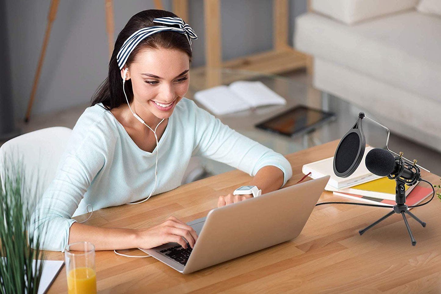 LOOYUAN Condenser Recording Microphone 3.5Mm Plug and Play PC Microphone, Broadcast Microphone for Computer Desktop Laptop MAC Windows Online Chatting Podcast Skype Youtube Game  LOOYUAN   