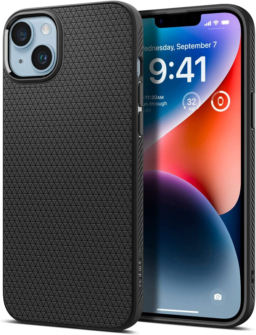 Spigen Liquid Air Armor Designed for Iphone 14 Case (2022) - Matte Black  Spigen Matte Black  