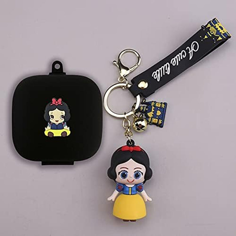 Fit Designed for Powerbeats Pro Earphone, Suublg Beats Powerbeats Pro Cartoon Silicone Headphones Case Cover and Cute Doll Keychain Full Body Anti-Lost Lanyard Protection  Suublg   