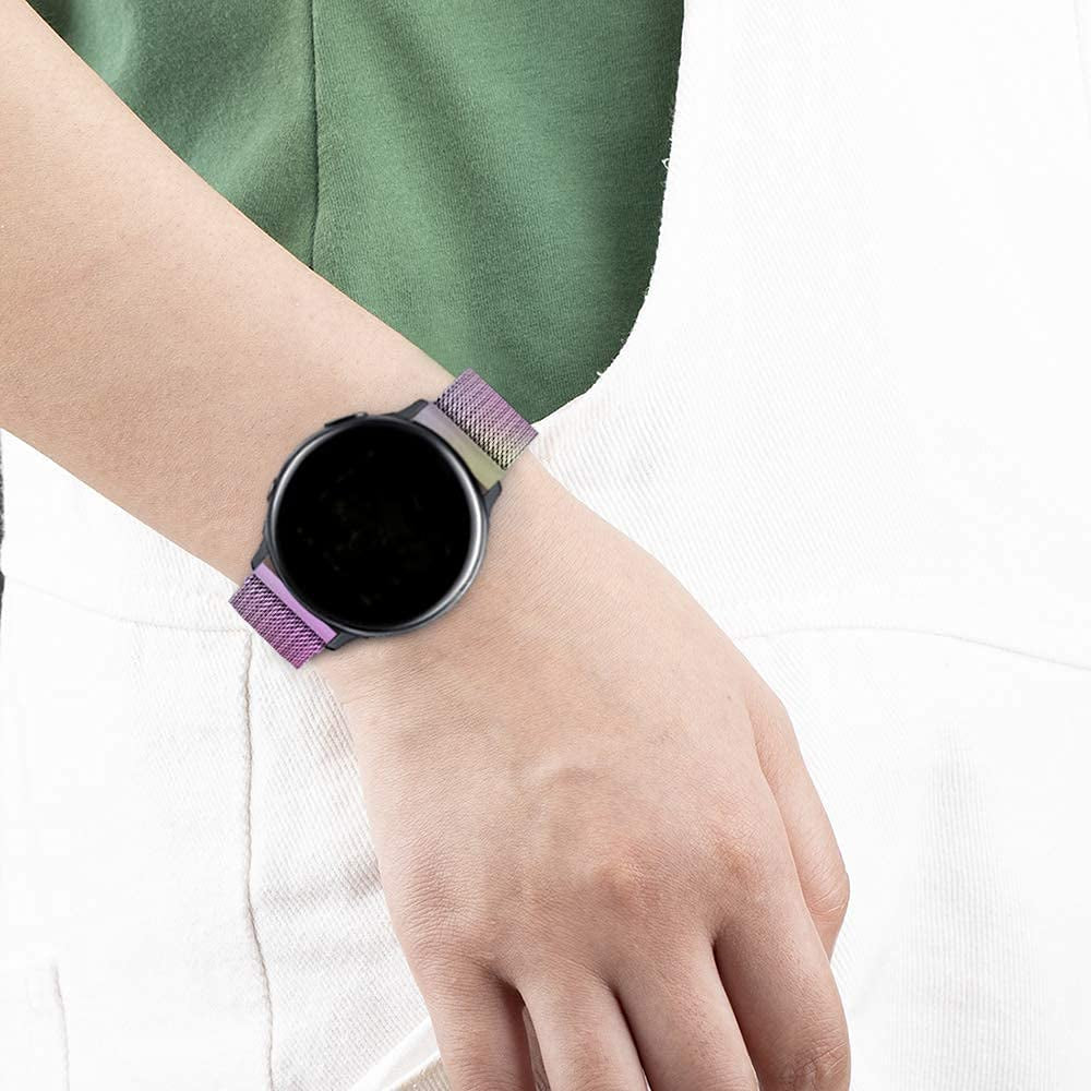 Compatible with Galaxy Watch 3 45Mm/Samsung Galaxy Watch 46Mm/Gear S3 Frontier/Classic Band, 22Mm Stainless Steel Strap Replacement for Samsung Galaxy Watch 46Mm Smartwatch (Colorful)  Morsey   