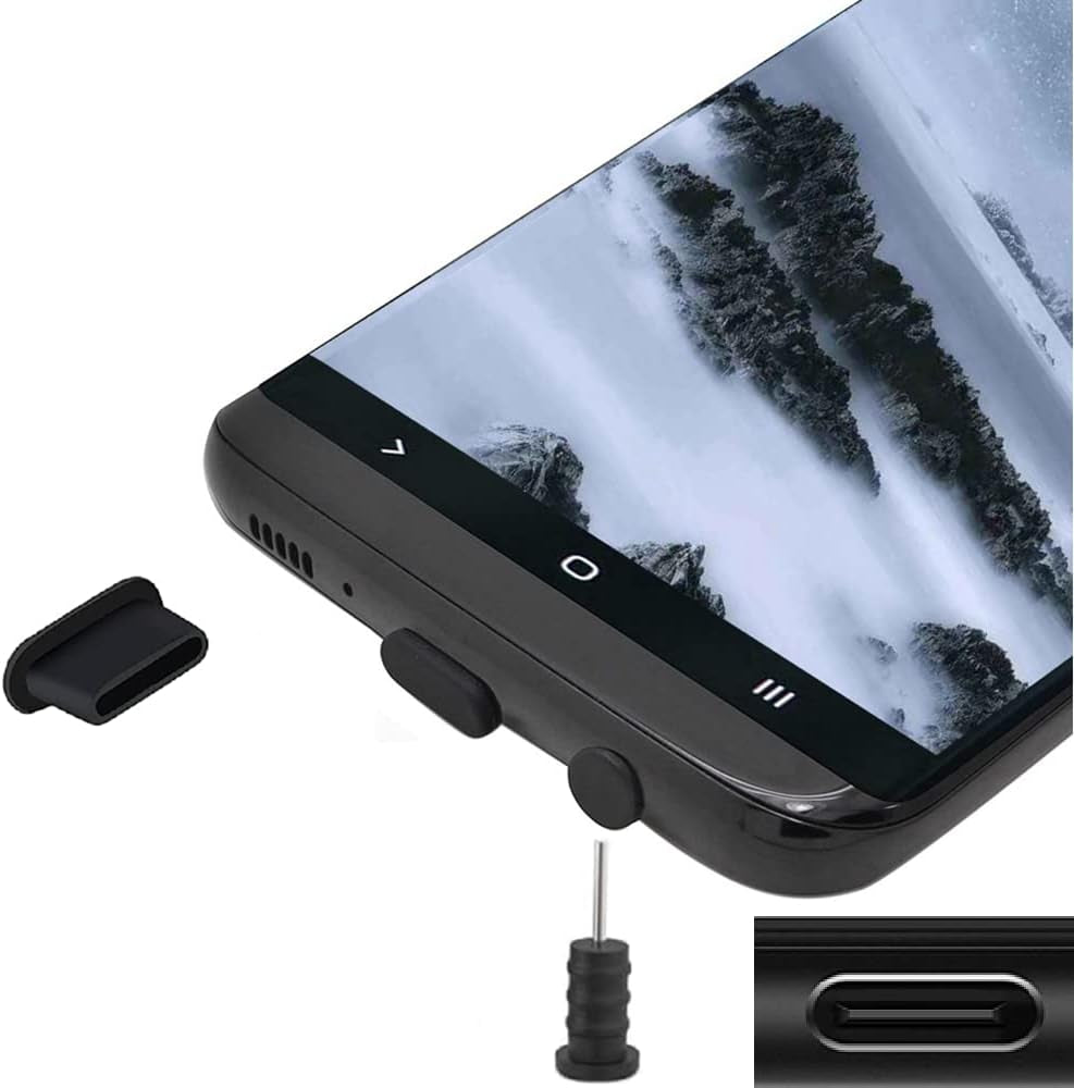 Xiyland Dust Plugs for Iphone Samsung Huawei, 60 PCS Silicone Dustproof Cover + 2 PCS Sim Card Pin Charging Port Plugs USB C Port  XiYland   