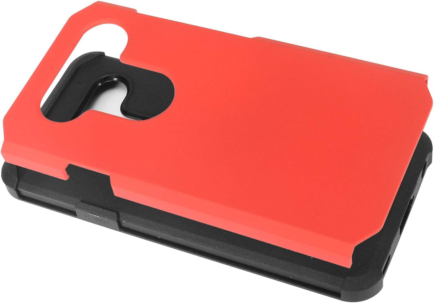 Eaglecell - Compatible with LG V40 Thinq - Rubberized Hybrid Hard Case - AH2 Red  Eaglecell   