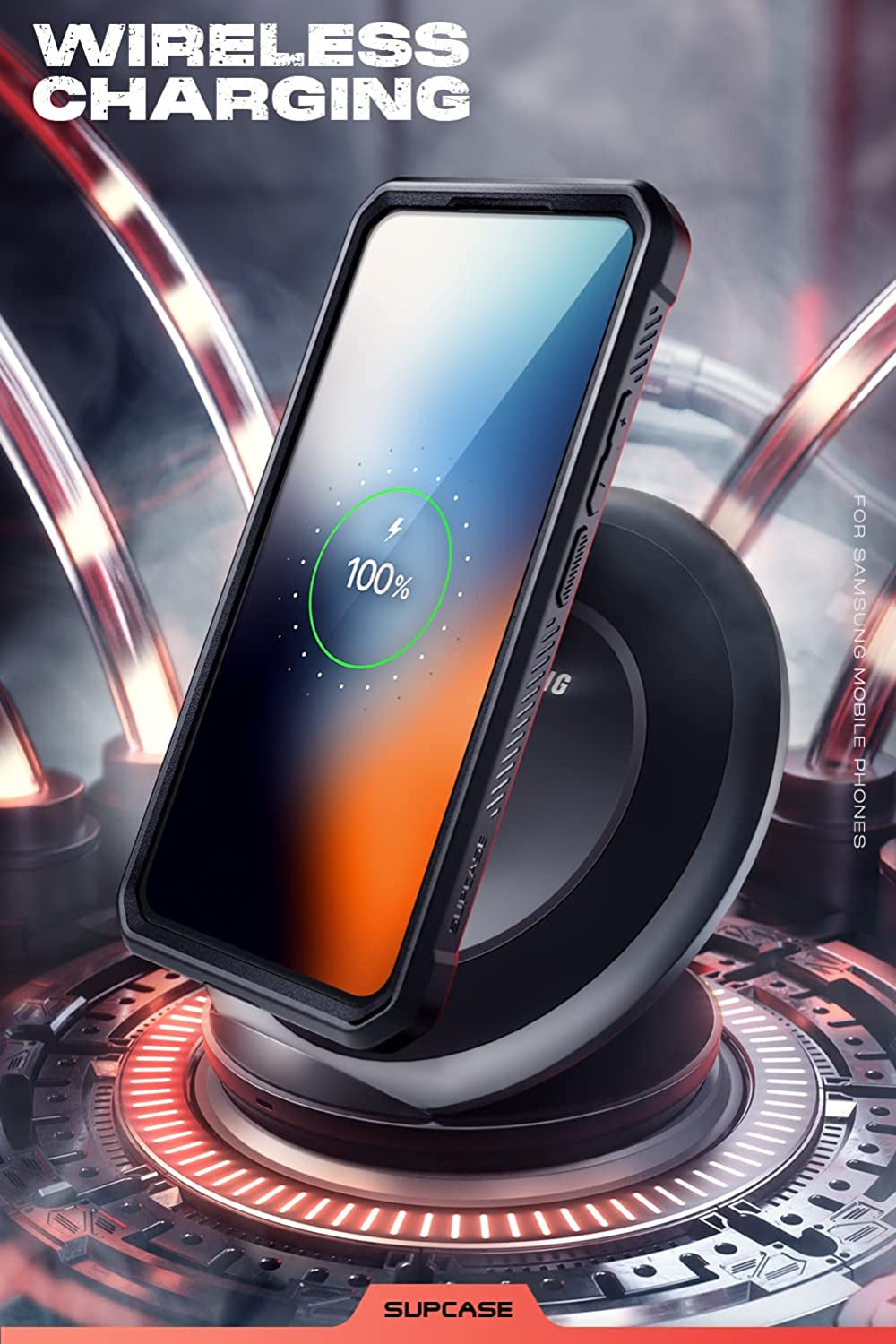 SUPCASE Unicorn Beetle Pro Case for Samsung Galaxy S22 Ultra 5G (2022 Release), [Extra Front Frame] Full-Body Dual Layer Rugged Belt-Clip & Kickstand Case with Built-In Screen Protector (Black)  SUPCASE   