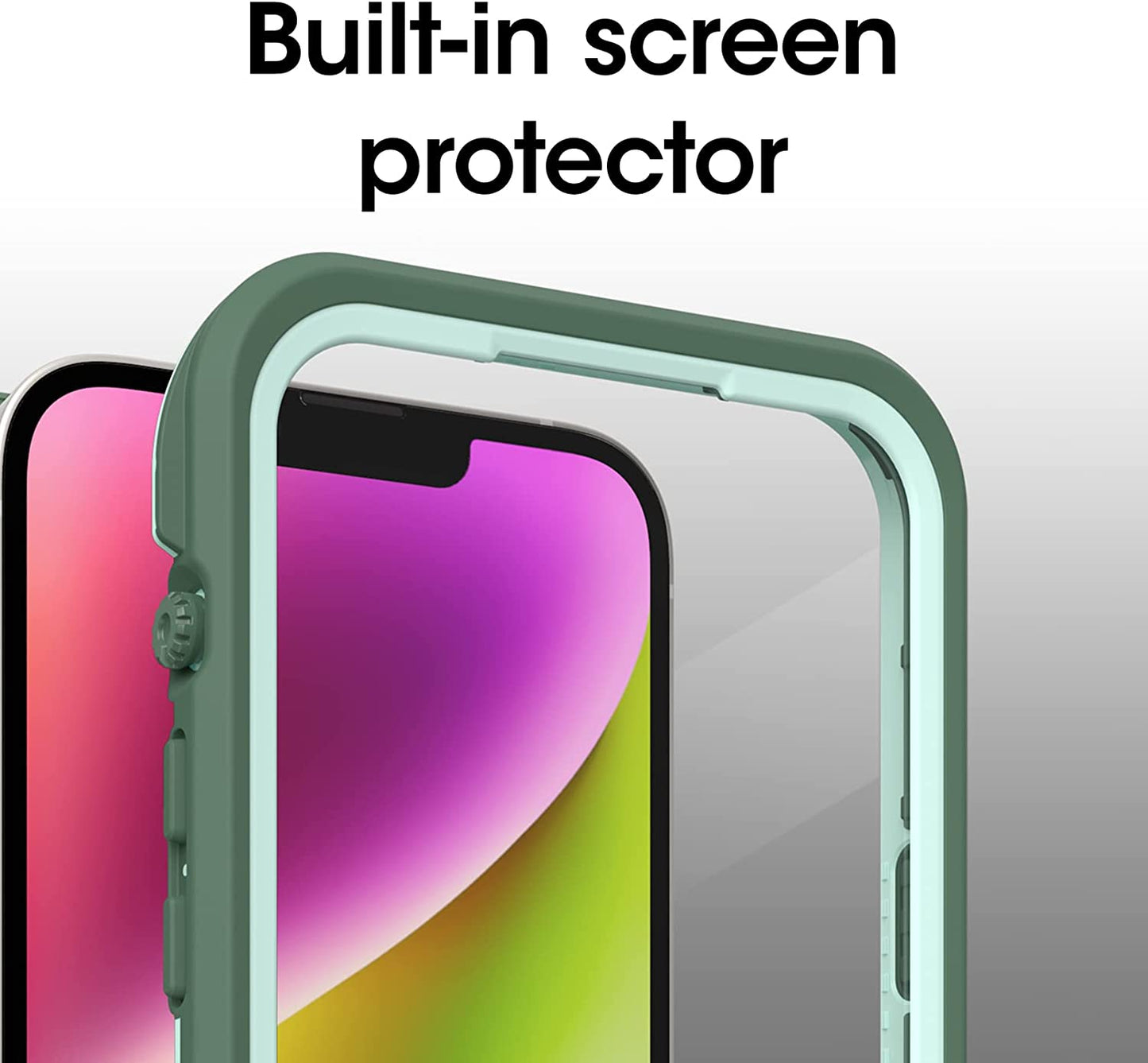 Otterbox FRĒ Series Waterproof Case with Magsafe (Designed by Lifeproof) for Iphone 14 - Dauntless (Green)  OtterBox   