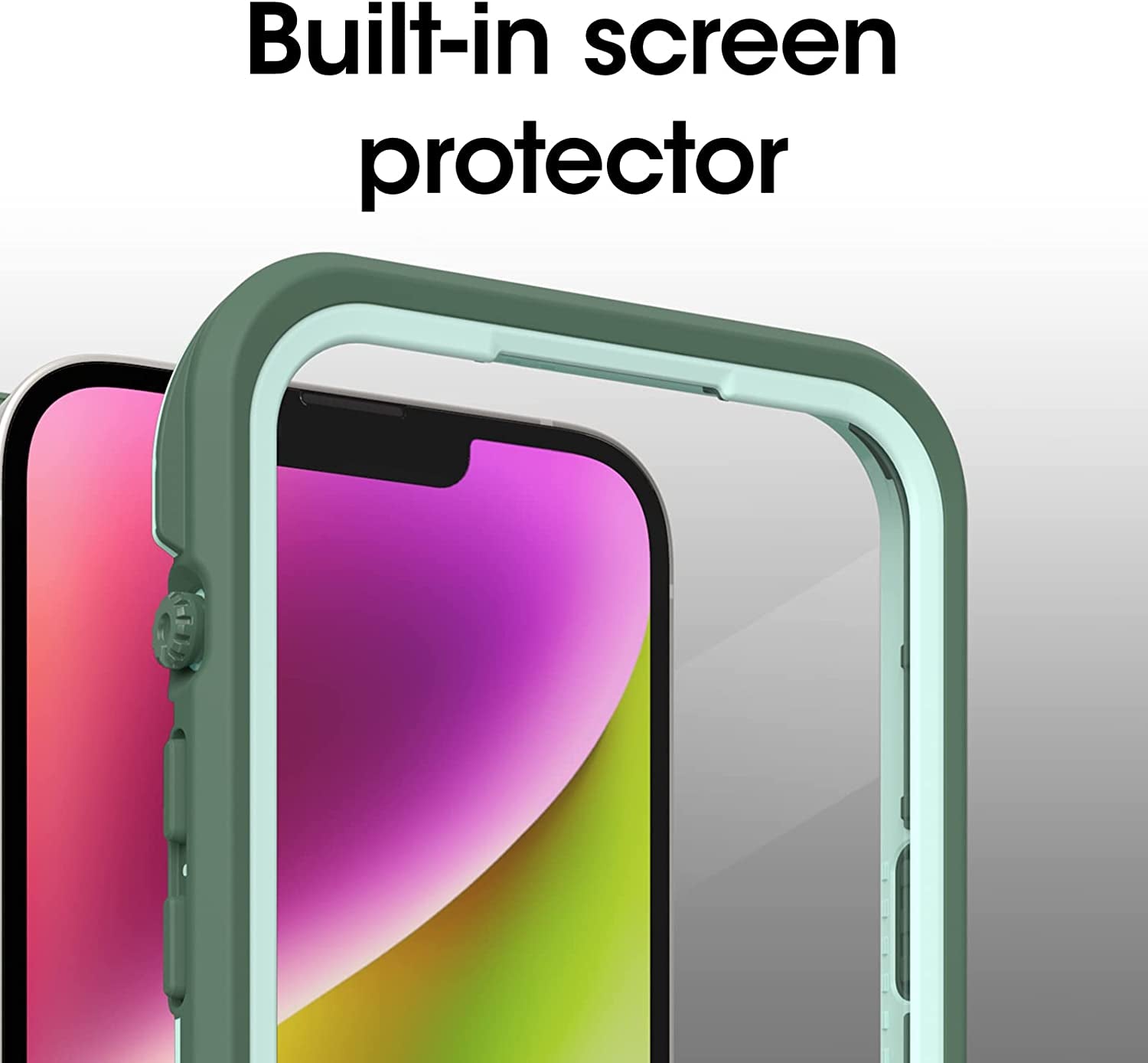 Otterbox FRĒ Series Waterproof Case with Magsafe (Designed by Lifeproof) for Iphone 14 - Dauntless (Green)  OtterBox   