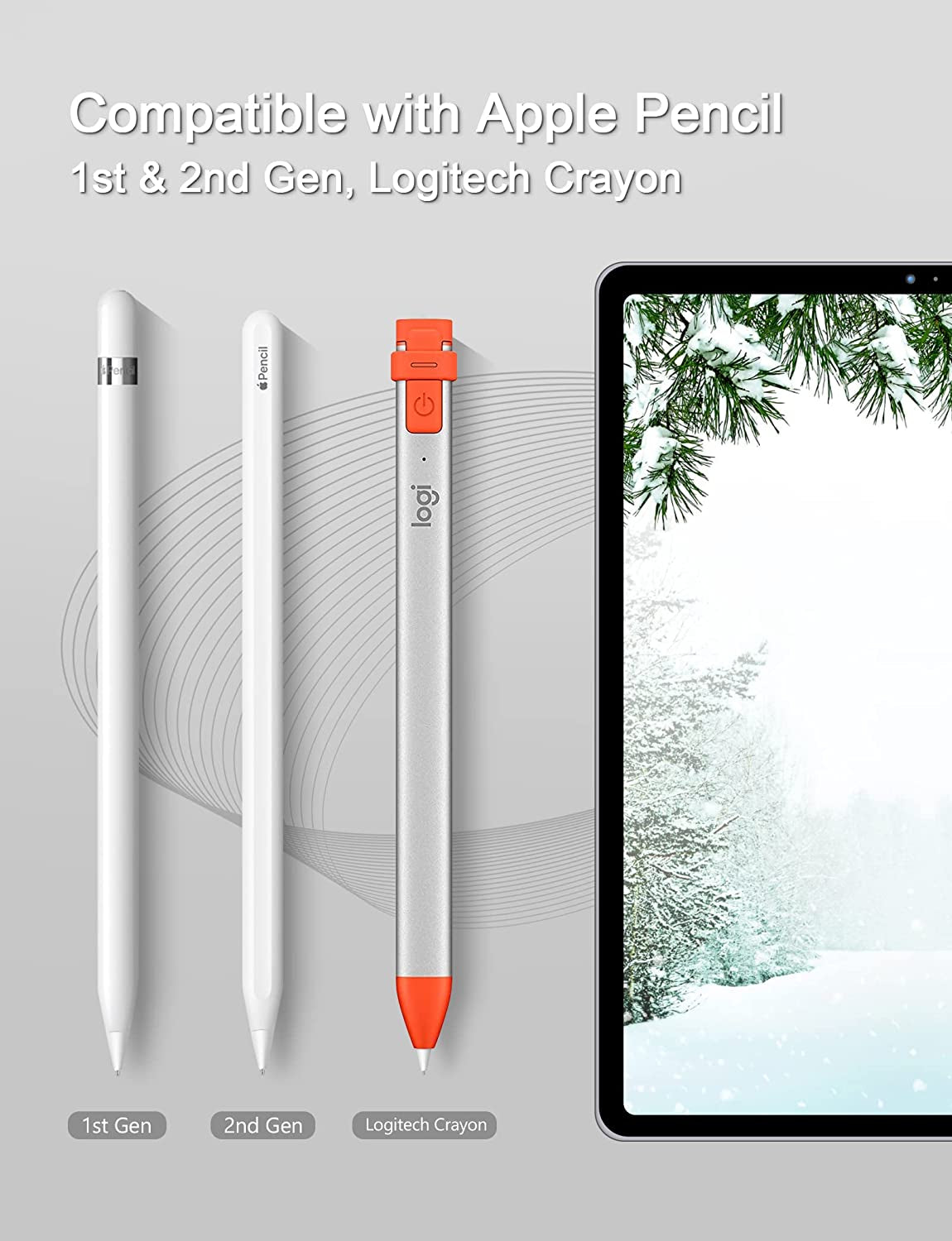 Upgraded {Pen Like} Pencil Tips Compatible with Apple 2Nd Gen Ipad Pro Pencil - MEKO 4 Pack 0.72Mm No Wear Out Fine Ponit Precise Control Apple Pen Nibs, White  MEKO   