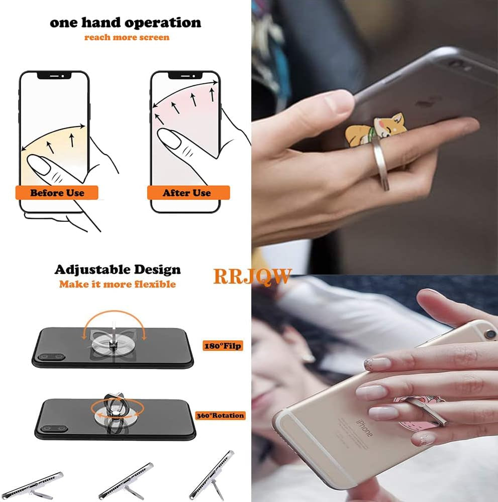 Phone Ring Holder Stand,Cat Phone Ring Stand Holder 360 Rotation Finger Ring Grip Stand for Cellphones,Smartphones and Tablets  RRJQW   