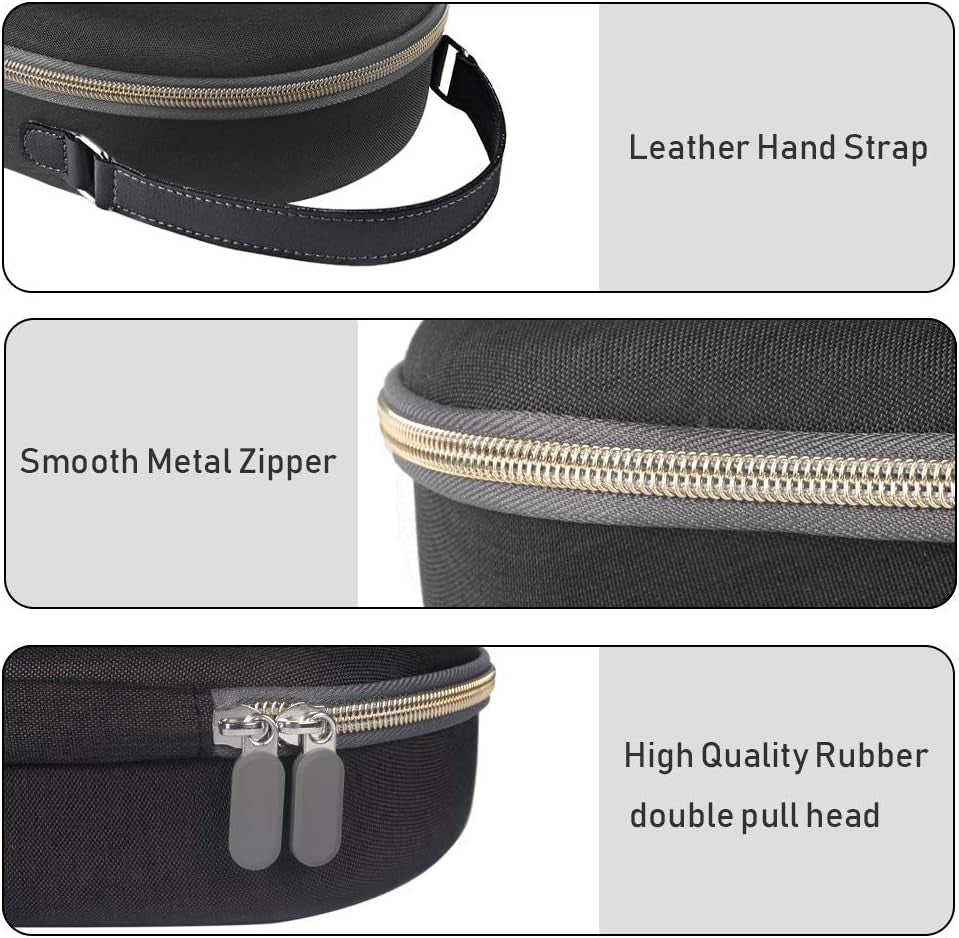 Pinson Hard Carrying Travel Case for Airpod Max Headphones, with Silicone Earpads Cover for Airpod Max (Black)  PINSO   