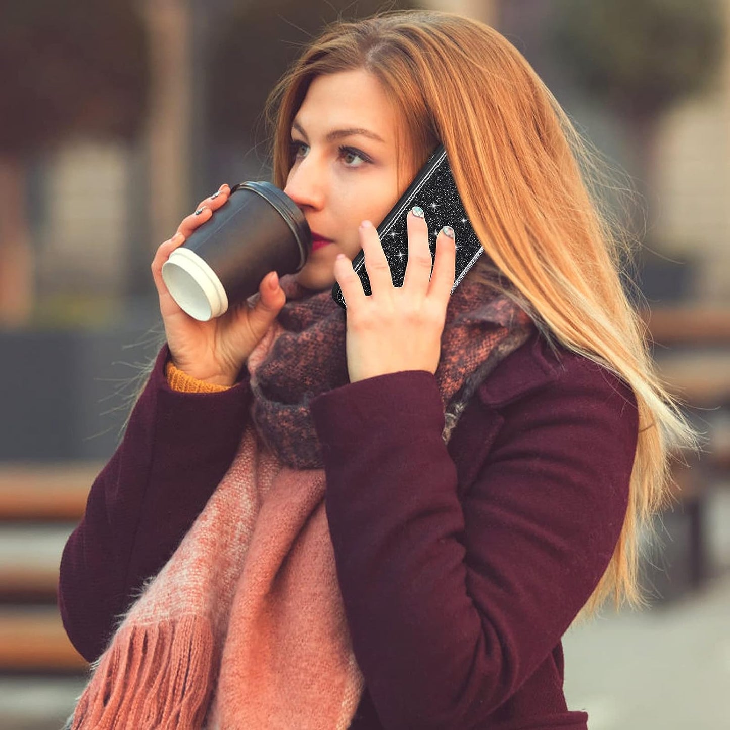 Asuwish Phone Case for Oneplus 8T Oneplus8T plus 9R 5G Wallet Cover with Screen Protector and Card Holder Bling Glitter Cell One Plus8T5G on + 1 plus 8Tplus 1Plus 8T+ One+ T8 1+ 1+8T Pro G5 Black  Asuwish   