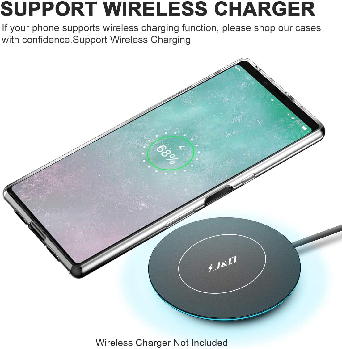 J&D Case Compatible for Sony Xperia 10 III Case, Ultra Slim Lightweight Clear Anti-Shock Protective Rubber Silicone Bumper Case for Sony Xperia 10 III Cover, Not for Sony Xperia 10 II, Transparent  J&D Tech   