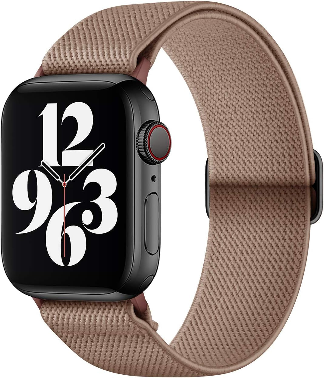 AMANECER Stretchy Nylon Watch Bands Compatible with Apple Watch Ultra Series 8/7/6/5/4/3/2/1 SE, Adjustable Braided Elastic Sport Loop Rugged Straps for Iwatch Women Men (Hunter Green, 38/40/41MM)  AMANECER Maroon Tan Walnut Saddle Brown 42/44/45/49MM 