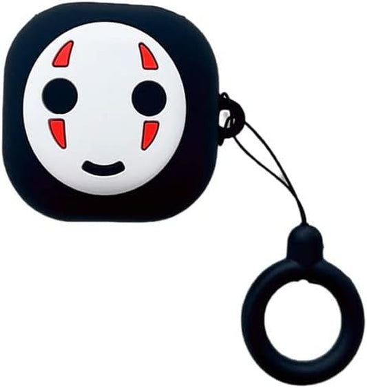 Suitable for Samsung Galaxy Buds 2 Pro Case/Galaxy Buds Pro Case/Galaxy Buds 2 Case/Galaxy Buds Live Case/Cartoon Ghost Face Character Skin，With Keychain Protective Cover Accessories (Ghost Face)  Yvonne Zhang   