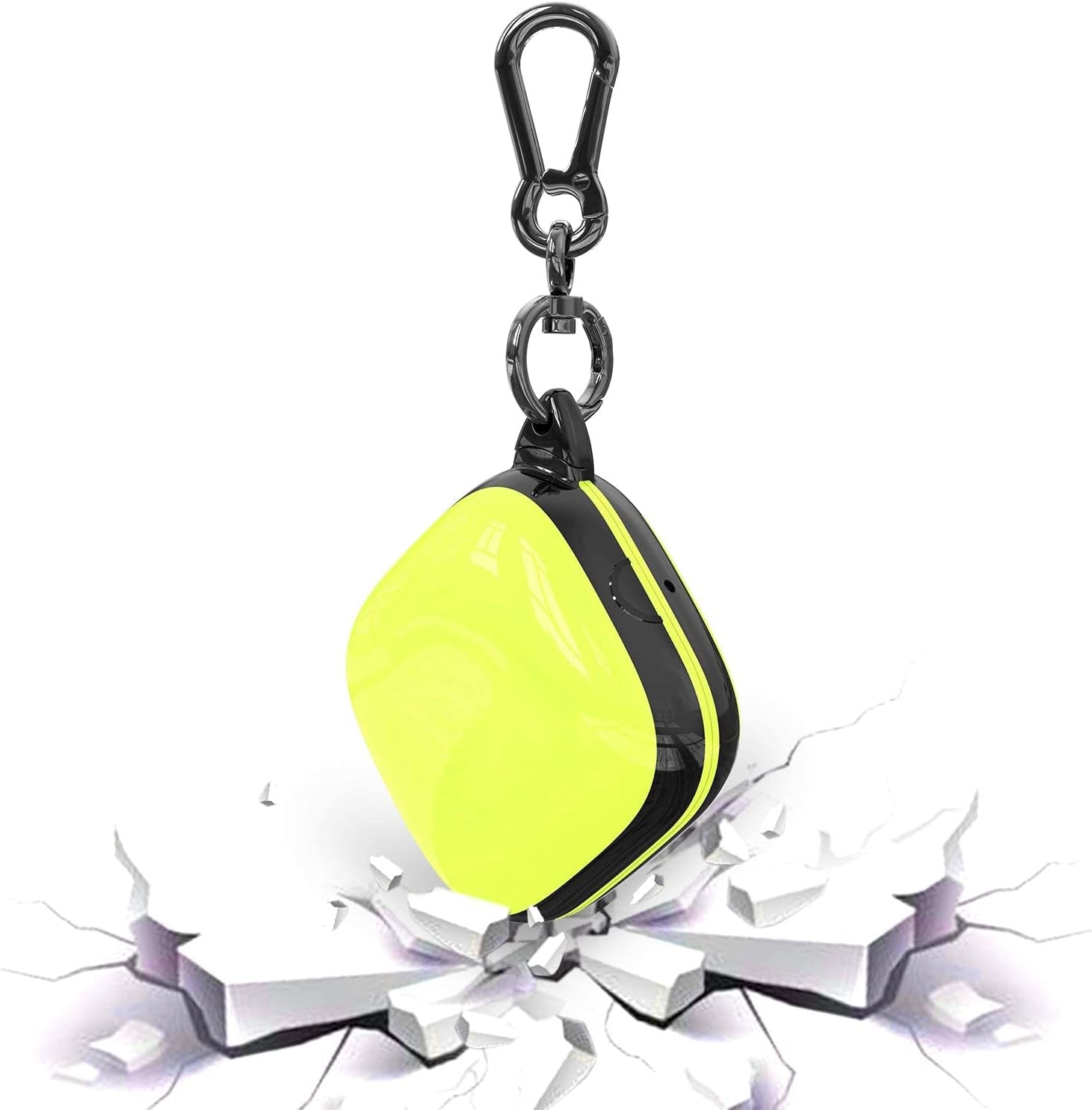 ANKASI Compatible Powerbeats Pro Case Cover,Full Protective Shockproof Anti-Slip Silicone Case for Beats Powerbeats Pro 2019(Black Edge+Yellow)  ANKASI   