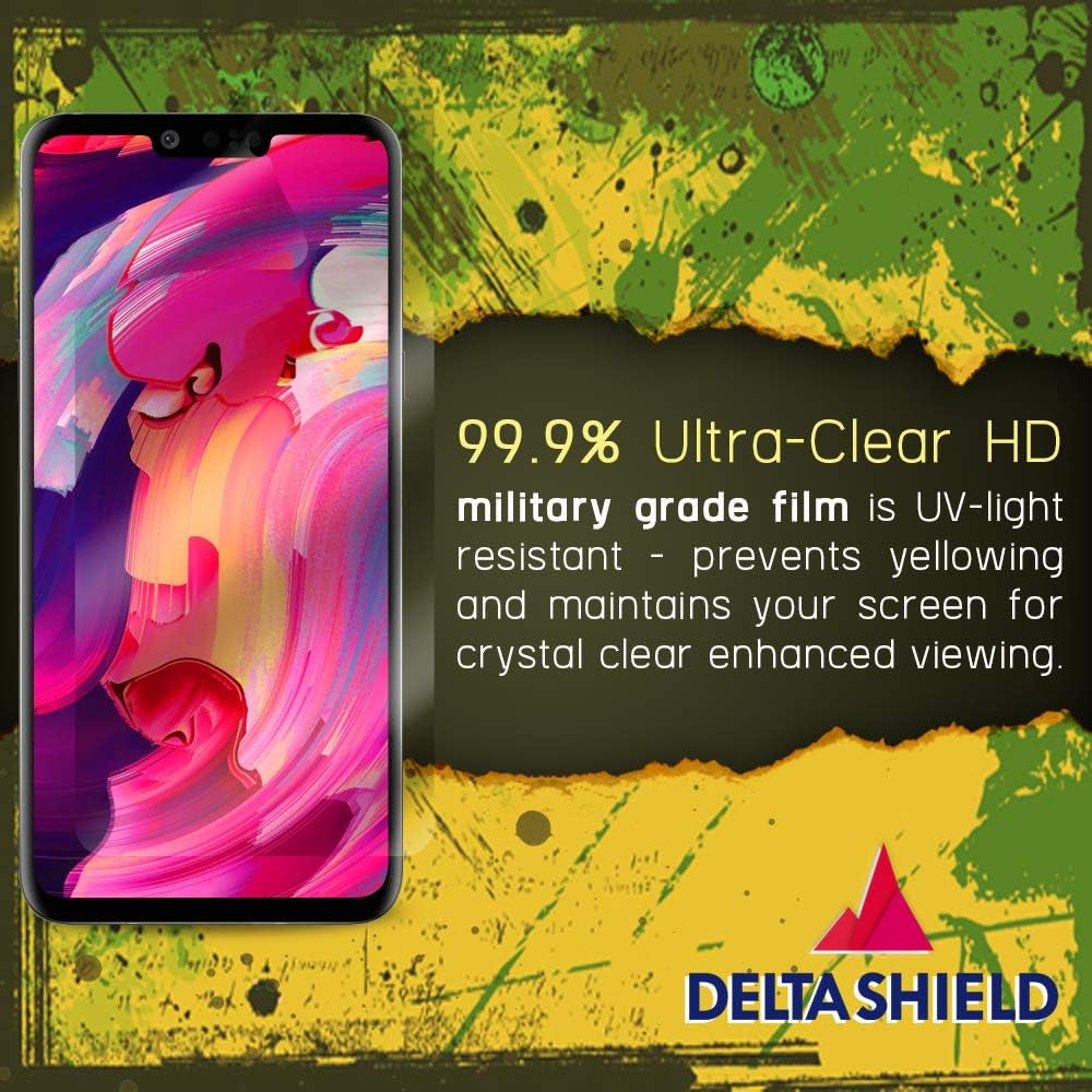 Deltashield Screen Protector for LG G8 Thinq (2-Pack)(Case Compatible Design) Anti-Bubble Military-Grade Clear TPU Film  DeltaShield   