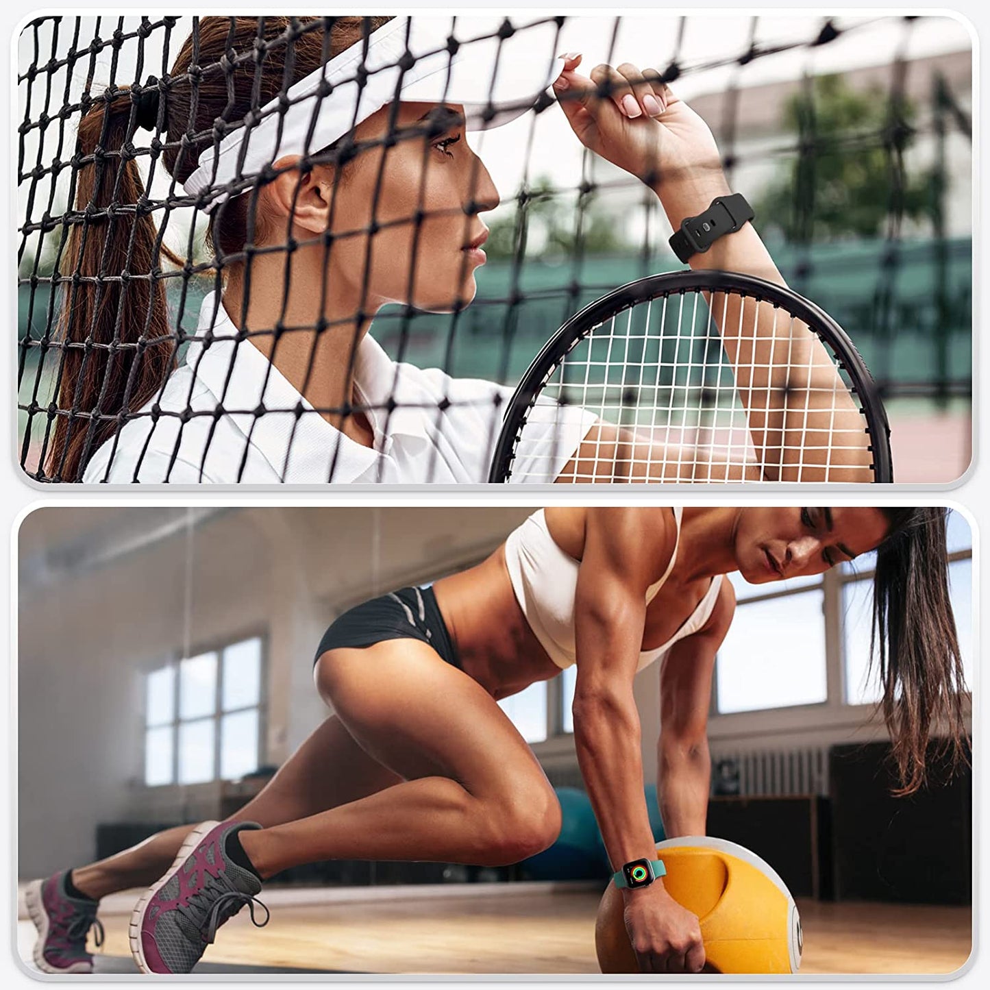 BRG 4 Pack Bands for Apple Watch Band Series Ultra SE 8 7 6 5 4 3 2 1 40Mm 38Mm 44Mm 42Mm 45Mm 41Mm 49Mm, Women and Men Sport Apple Watch Bands, Soft Silicone Strap Replacement for Iwatch Bands  BRG   